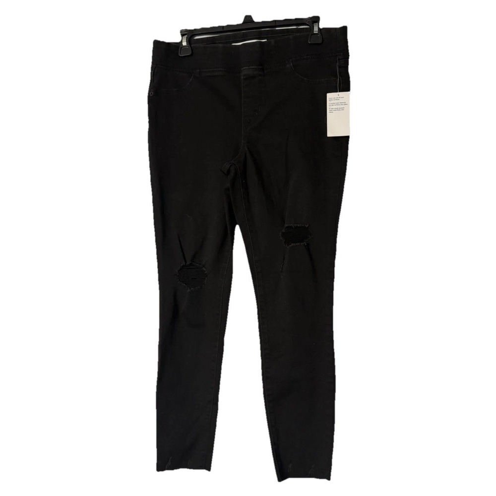 NWT Old Navy Womens Black Skinny Distressed Rockstar Jeggings Jeans Size 10‎